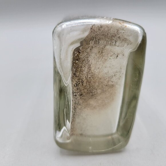 Antique Glass Bottles Clear Embossed Set of 3 - Picture 11 of 12